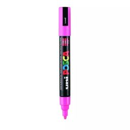 Uni Posca PC-5M 1.8-2.5 mm Medium Tip Pink Ink Water Based Paint Marker (Pack of 6 Pcs)-37
