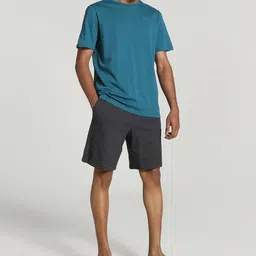 Puma Basic Round Neck T-Shirt & Shorts Set-image-4