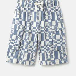 United Colors of Benetton Girls Blue Cotton Printed Shorts-picture-32