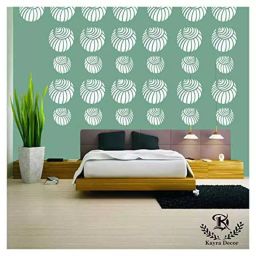 Kayra Decor Snail 16x24 Inch Wall Design Stencil Painting KHSNT096-image-87