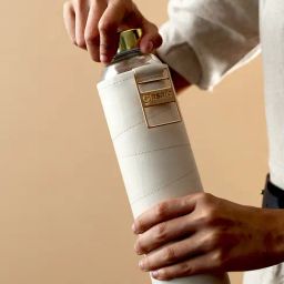 Glasafe Vego Sip Bare Beige Borosilicate Bottle with Protective Vegan Sleeve (750ml)-14