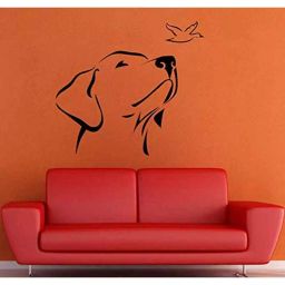 Kayra Decor Beautiful Dog 26x24 Inch Wall Design Stencil Painting KHSNT521-image-1