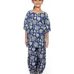 TILISM Girls Printed Pure Cotton Kurta With Salwar-image-85