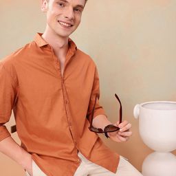 Mast & Harbour Relaxed Fit Pure Cotton Casual Shirt-image-77