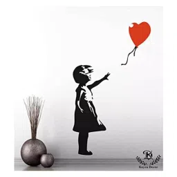Kayra Decor Girl with Balloon 16x24 Inch Wall Design Stencil Painting KHS389-image-59
