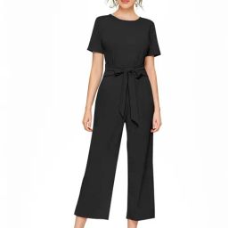 Odette Black Midi Length Jumpsuit-image-88
