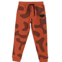 Blue Giraffe Kids Rust Printed  Joggers-image-59