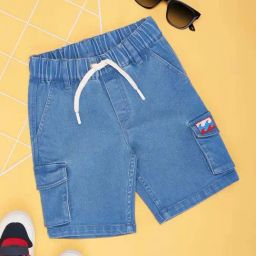 Pantaloons Junior Kids Surf The Web Cotton Regular Fit Short-image-94