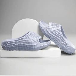 Red Tape Women's Sunnies Dusty Blue Slides-image-3