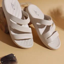 Carlton London Women's Beige Slides-picture-5