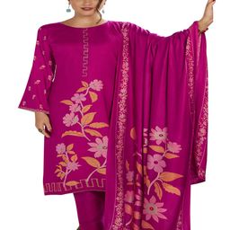DRAVINAM Trends Floral Printed Pashmina Unstitched Dress Material-image-87