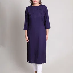 DELIS Boat Neck Straight Kurta-picture-28