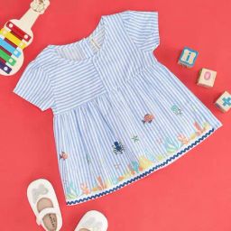Pantaloons Baby Kids Cerulean Cotton Striped Top-image-21