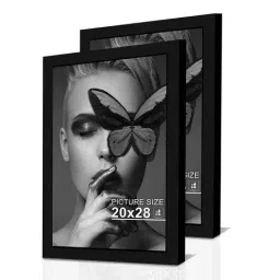 Art Street Black Wall Hanging Big Size Documentary Synthetic Photo Frame - Set of 2-picture-46
