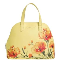 Caprese Yellow Chloe Floral Medium Satchel-image-46