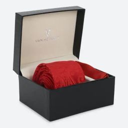 Van Heusen Red Printed Tie with Pocket Square-image-33