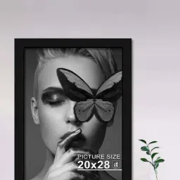 Art Street Black Engineered Wood Wall Hanging Big Size Documentary Synthetic Photo Frame-picture-49