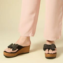 Inc.5 Women's Black Thong Wedges-image-87