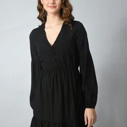 SMERA MART Crepe Fit & Flare Dress-image-18