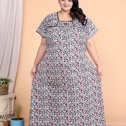 JAIPZZ APPARELS Printed Maxi Nightdress-picture-20