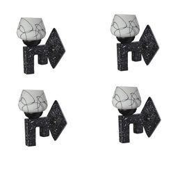 SOMIL Black Glass Cylinder Printed Wall Lamps-image-98