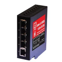 RS PRO DIN Rail Mount Ethernet Switch, 5 RJ45 Ports, 1000Mbit/s Transmission, 5 - 30V dc Model No 1890536-45