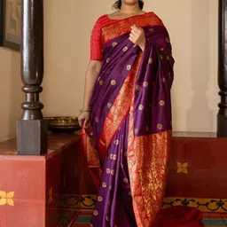 all about you Woven Design Banarasi Saree-picture-33