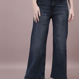 Chemistry Women Comfort Wide Leg High-Rise Light Fade Acid Wash Stretchable Jeans-image-28
