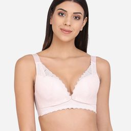 MAMMA PRESTO Full Coverage Seamless Micro Fabric Lightly Padded Breathable Maternity Bra - Peach-image-22