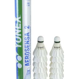 Yonex Aerosensa 2 Badminton Feather Shuttlecock White - 12 Pieces-12