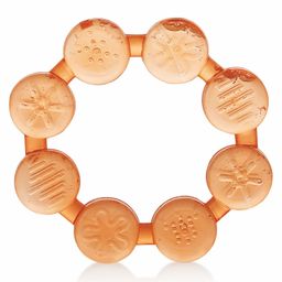 BeeBaby Ring Shape Water Filled Teether With Carry Case - Orange-picture-3