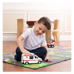 Sanjary Diecast ambluance car light sound for kids color design may vary-8