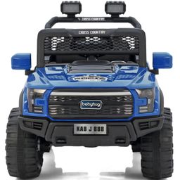 Babyhug 4x4 Battery Operated Ride on Jeep with Music & LED Lights - Blue| Rechargeable Battery| Openable Doors| Built-in Music & AUX| Remote Control| Easy to Assemble|Forward & Reverse image 2