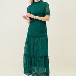 aayu aayuWomen Solid Ruffled Georgette Maxi Dress-picture-49