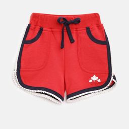 Moonaah Girls Solid Shorts-20