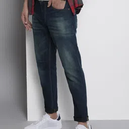 The Indian Garage Co Men Carrot Fit Light Fade Stretchable Jeans-picture-18