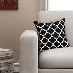 SEJ by Nisha Gupta Black Cushion Covers - Set of 1-image-51