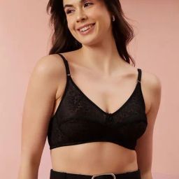 Clovia Black Printed Full Coverage Non-Padded Full Coverage Bra-picture-21