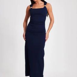 Quiz Navy Blue Regular Fit Dress-picture-41