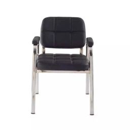 Da URBAN Weston Black Visitor Leatherette Visitor Chair Black-20