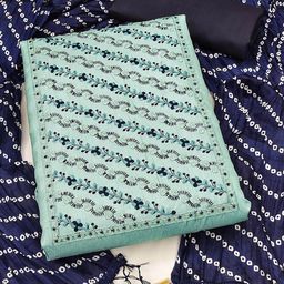 Blissta Floral Embroidered Unstitched Dress Material-image-81