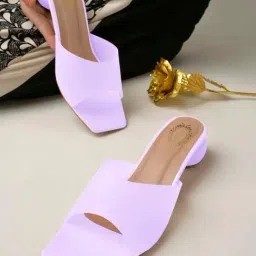 Shoetopia Kids Purple Casual Slides-image-78