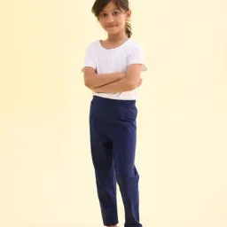 Go Colors! Kids Navy Cotton Slim Fit Leggings-picture-19