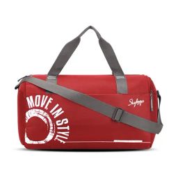 Skybags Red Weekender Duffle Bag-picture-33