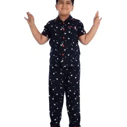 Nite Flite Kids Navy Blue Starry Nights Pyjama Set-image-21