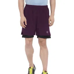 Chkokko Wine Regular Fit Sports Shorts-picture-17