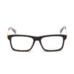 Diesel Brown Rectangular Eye Frames for Men-picture-14