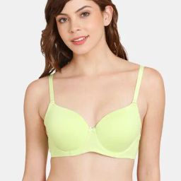 Rosaline by Zivame Green Under Wired Padded T-Shirt Bra-image-86