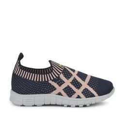 Lucy & Luke By Liberty Kids Navy & Pink Slip On Shoes-image-42