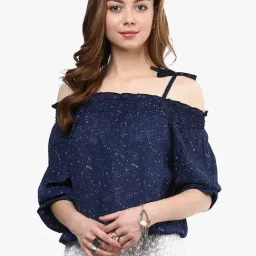 Rare Navy Printed Top-image-47